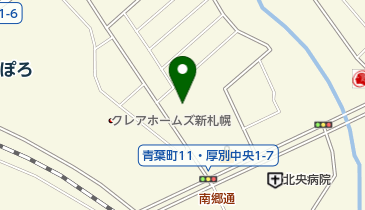 末日聖徒イエス・キリスト教会 厚別ワードの地図画像