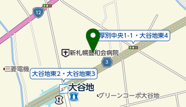 株式会社正栄プロジェクトタウン大谷地店の地図画像