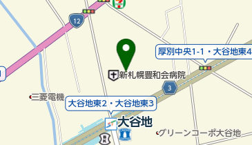 コープ野村大谷地管理組合管理事務室の地図画像