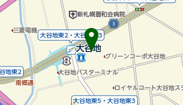 アローズ 大谷地店の地図画像