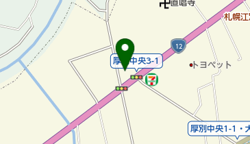 北村化学産業株式会社札幌営業所の地図画像