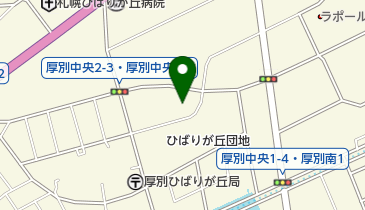 札幌市役所 都市局 ひばりが丘西集会所の地図画像