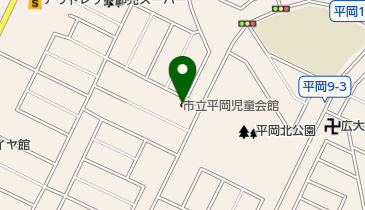 平岡わかば会館の地図画像