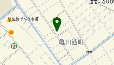 亀田港町会館の地図画像