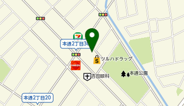 本通中央会館の地図画像