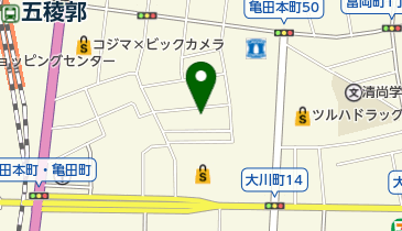 松緑神道大和山五稜郭支部の地図画像