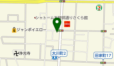 おぐらクリーニングの地図画像