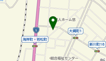 ニューランドリー佐藤の地図画像