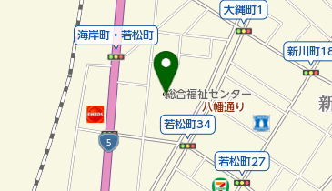 函館市ボランティアセンターの地図画像