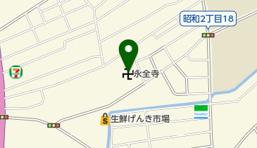 永全寺の地図画像