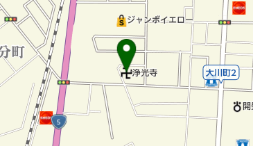 浄光寺の地図画像