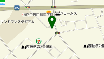 有限会社ホープカラー函館の地図画像