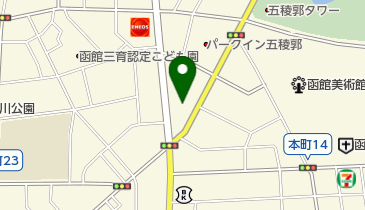 道新オーロラネット・アクセスポイント函館の地図画像