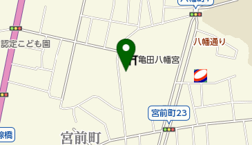 亀田八幡宮の地図画像
