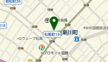 どい生花店・自由市場の地図画像