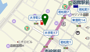 函館つり教室の地図画像