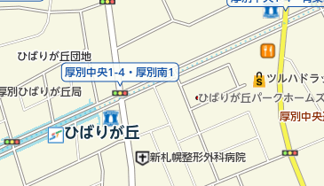 函館市中央図書館 函館市湯川図書室の地図画像
