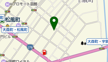 三甲株式会社函館出張所の地図画像