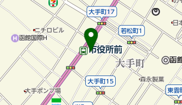 日本生命保険相互会社 ライフプラザ函館・ご来店窓口の地図画像