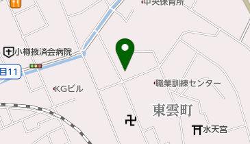 北海製罐株式会社小樽工場 罐友クラブの地図画像