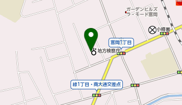 札幌地方検察庁小樽支部の地図画像