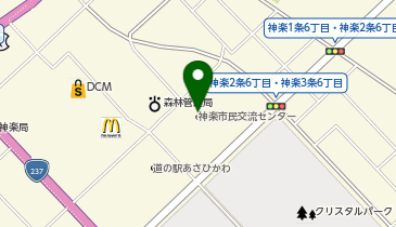 旭川市 神楽公民館の地図画像