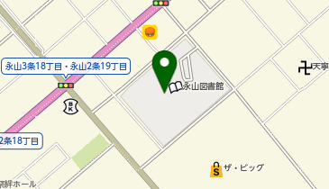 旭川市 永山公民館の地図画像