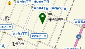 旭川小売酒販組合の地図画像