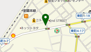 室蘭民主商工会の地図画像