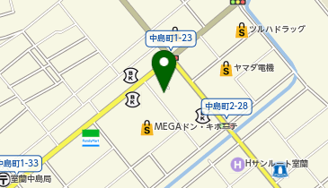 ブティックおおわだ中島店の地図画像