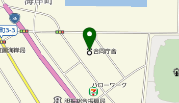 灯台の気象状況・苫小牧灯台・えりも岬灯台の地図画像