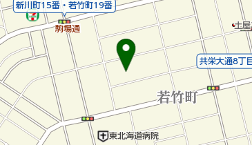 メナード化粧品釧路中央の地図画像