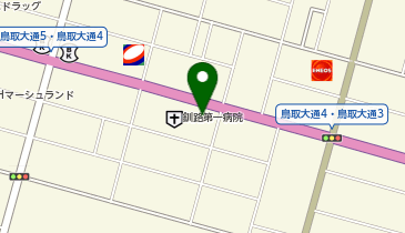 有限会社丸三釧路テントの地図画像
