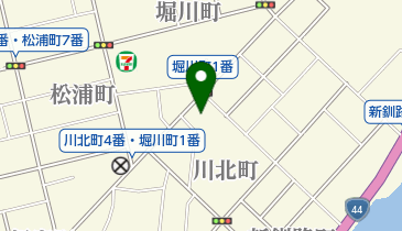 東家川北分店の地図画像