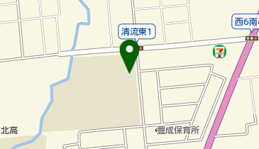 帯広市役所児童保育センター 豊成児童保育センターの地図画像