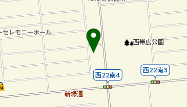 帯広キリスト福音教会の地図画像