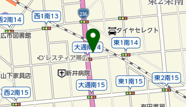 せいの皮革毛皮の地図画像