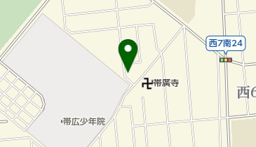 メナード化粧品 帯広代行店の地図画像