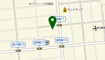 ファイテンショップ帯広西8条店の地図画像