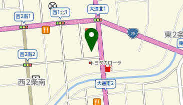 北垣モータース 大通店の地図画像