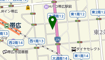 阿含宗帯広道場の地図画像
