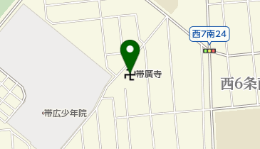 帯広寺の地図画像