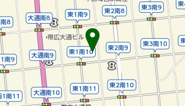 松緑神道大和山帯広支部の地図画像