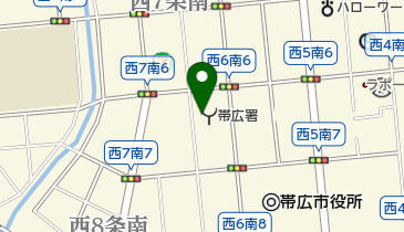 株式会社北海道通信社帯広支社の地図画像