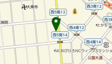 有限会社五条生花店の地図画像