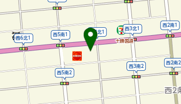 ジーエムエイチ後藤被服株式会社帯広支店の地図画像