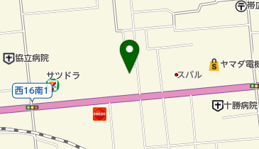 有限会社釣人帯広店の地図画像