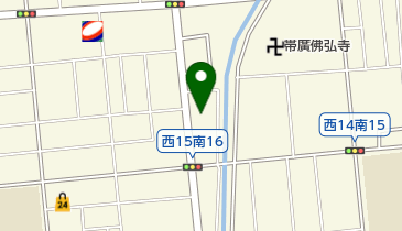 美容室15の地図画像