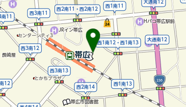 ほくよう保険サービス株式会社帯広支店の地図画像