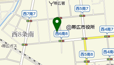 北海道防衛局帯広防衛支局の地図画像